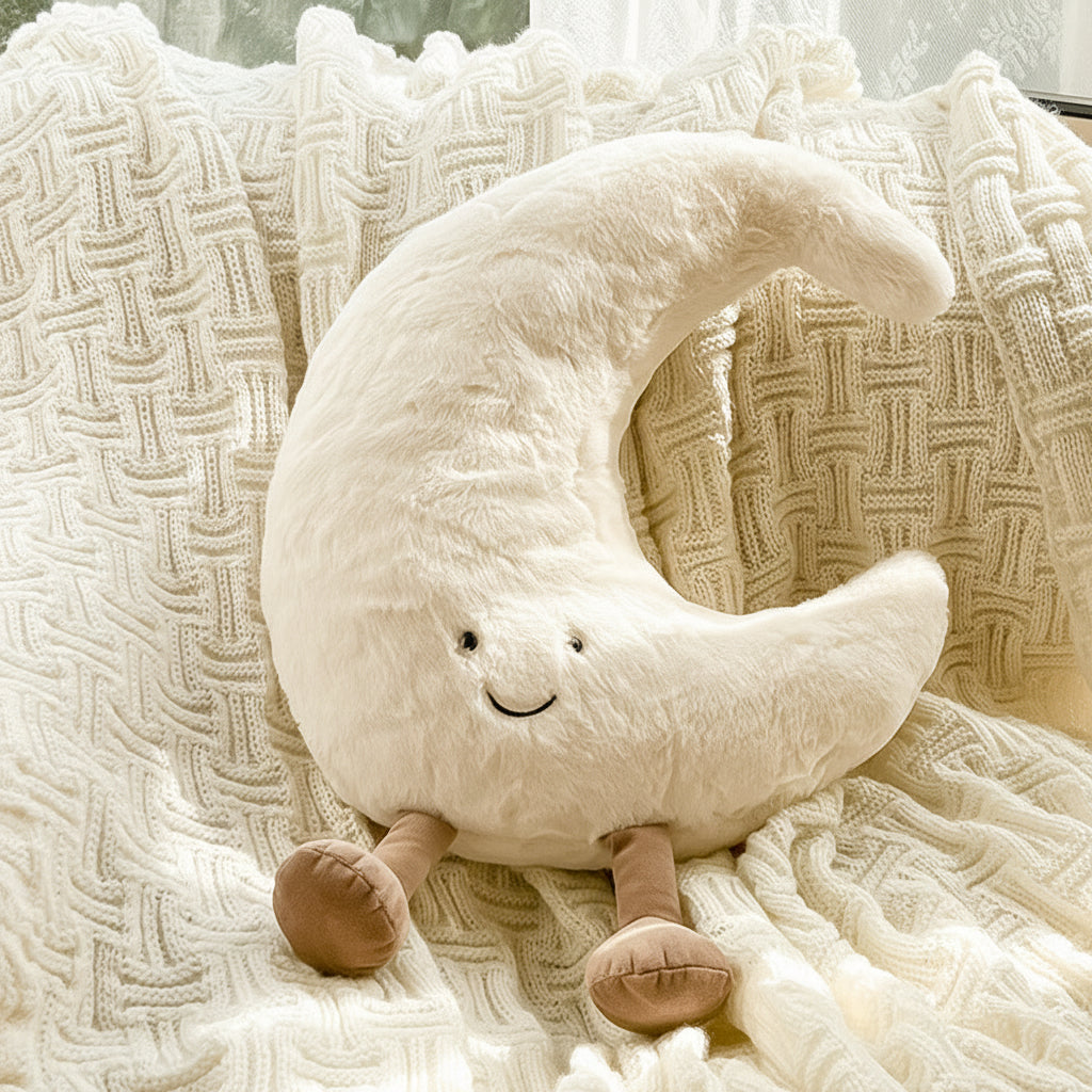 Plush Sun Moon Velvet Throw Pillow Decorative Celestial Cushion