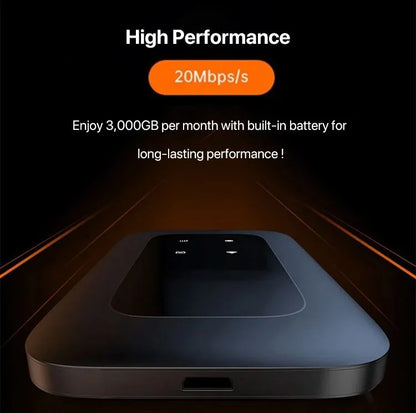 Portable 5G Wi-Fi Router with High Speed Mobile Hotspot and Multi Device Support