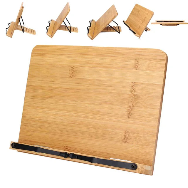 Portable Adjustable Book Stand Ergonomic Reading and Tablet Holder
