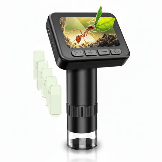 Microscopio digitale portatile con display HD e fotocamera per l'apprendimento scientifico