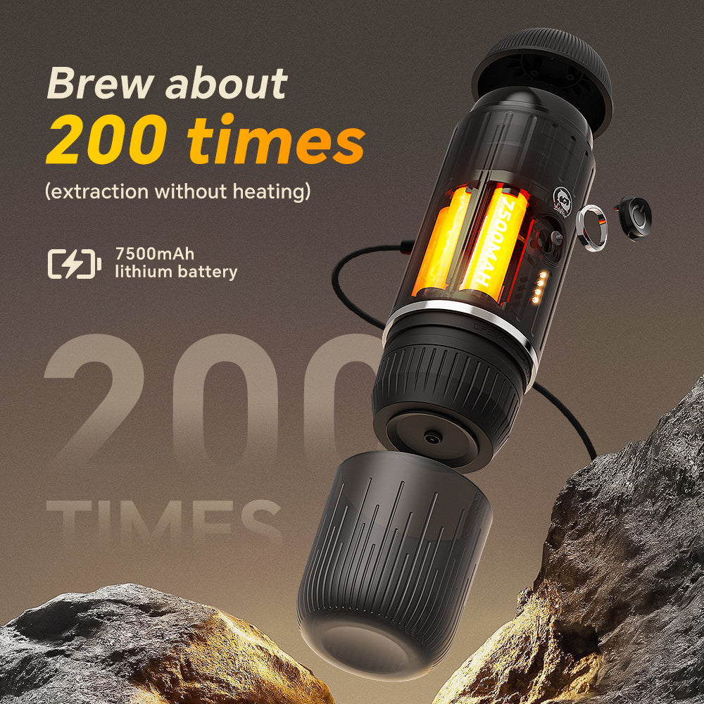 Portable Electric Espresso Maker with Self Heating and USB C Charging