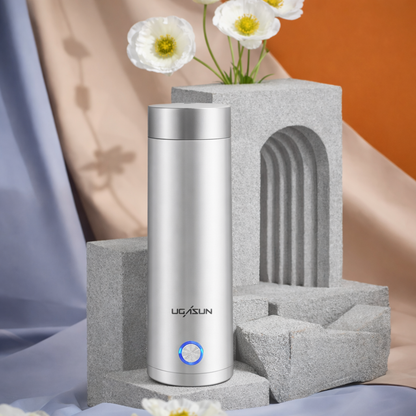 Tragbarer elektrischer Wasserkocher, 450ml, Edelstahl, Mini-Reisewasserkocher