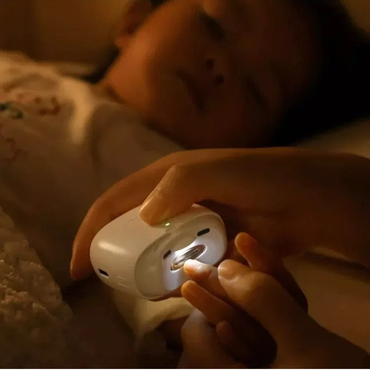 Portable Electric Nail Clipper with Light and Nail Collector