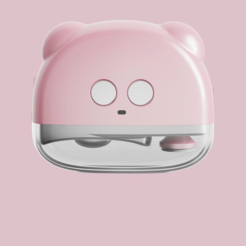 Portable Electric Nail Clipper with Light and Nail Collector