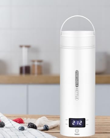 Portable Electric Travel Kettle Compact Stainless Steel Smart Kettle with LCD Display