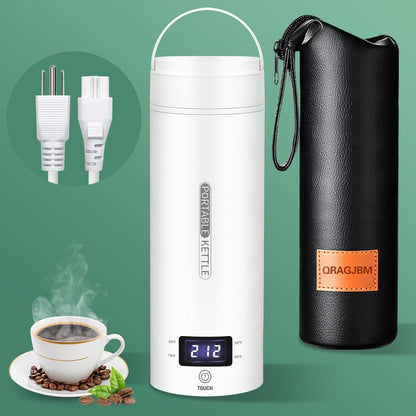 Portable Electric Travel Kettle Compact Stainless Steel Smart Kettle with LCD Display