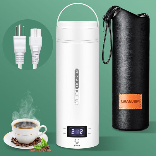 Portable Electric Travel Kettle Compact Stainless Steel Smart Kettle with LCD Display