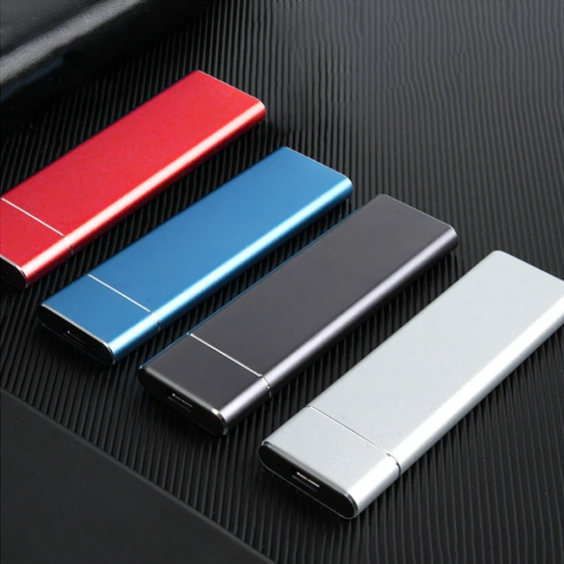 Portable External SSD with 520 MB/s Transfer Speed and Aluminium Alloy Casing