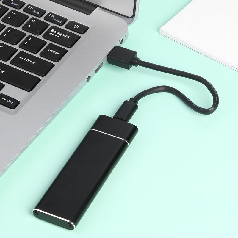 Portable External SSD with 520 MB/s Transfer Speed and Aluminium Alloy Casing