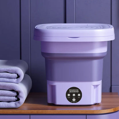 Portable Foldable Washing Machine with Spin Drying Function – 9 L