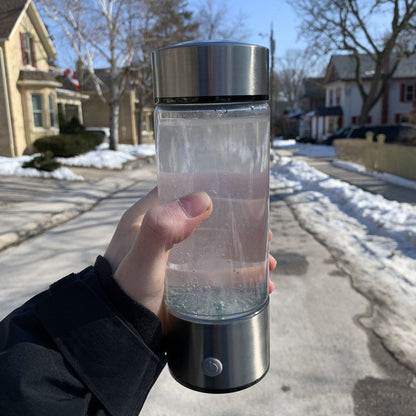 Portable Hydrogen Water Bottle with Rechargeable Ionizer