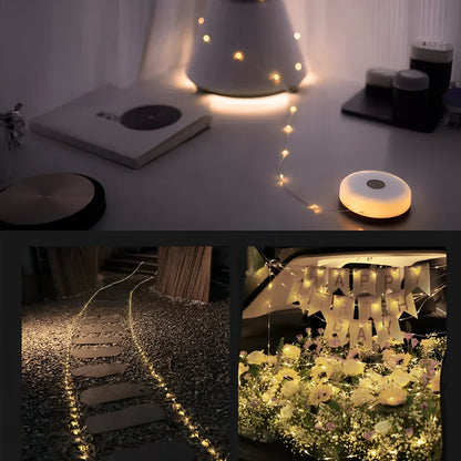Portable LED Camping String Light USB Rechargeable Waterproof 10m Fairy Lights
