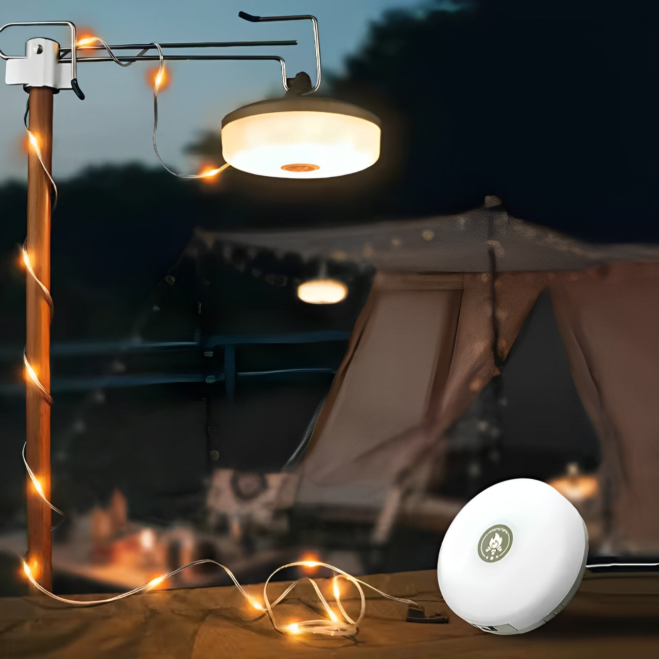 Portable LED Camping String Light USB Rechargeable Waterproof 10m Fairy Lights