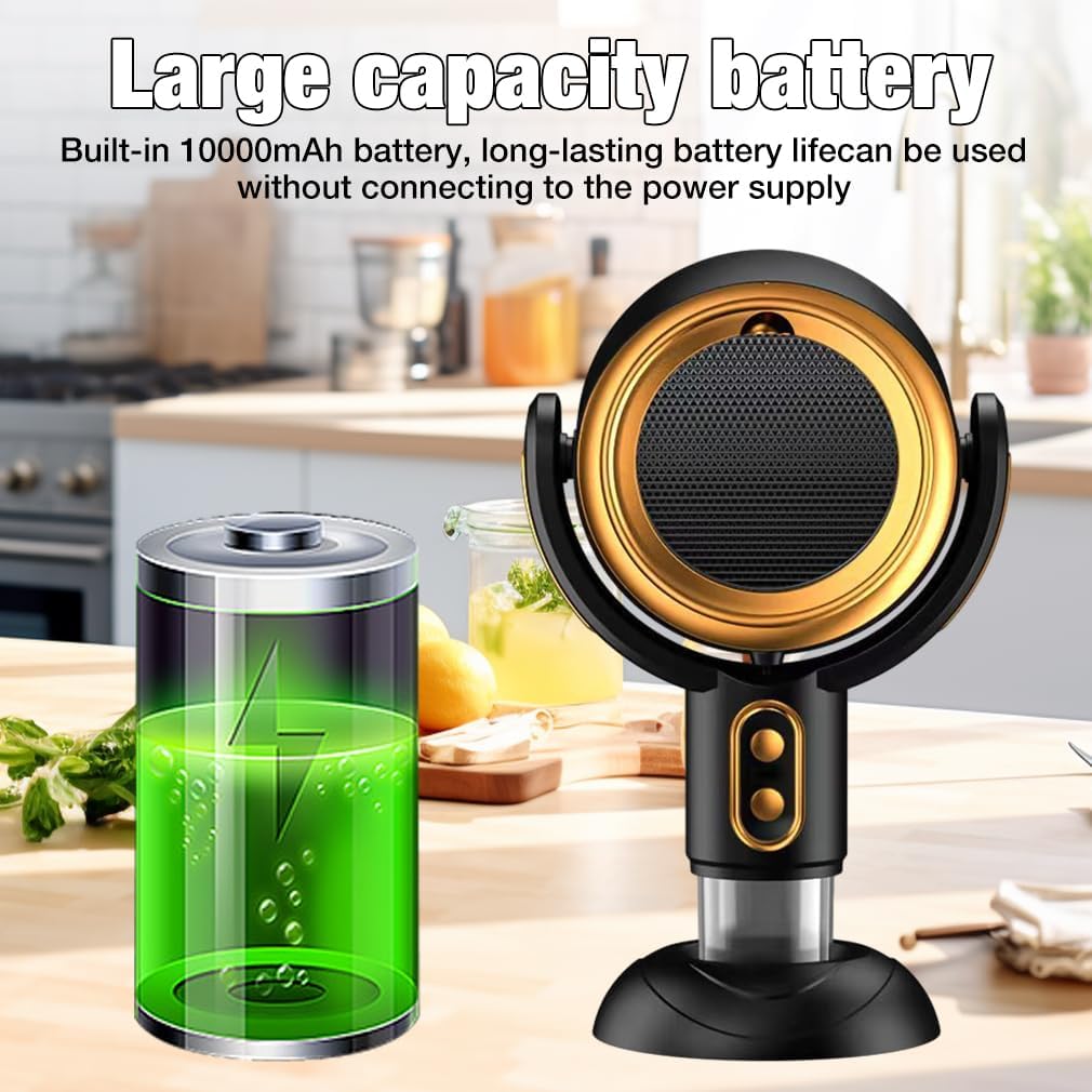 Portable Range Hood Rechargeable Kitchen Air Cleaner Compact Smoke Extractor