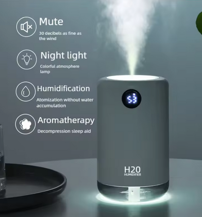 Portable Rechargeable Humidifier Compact Wireless Air Moisturizer