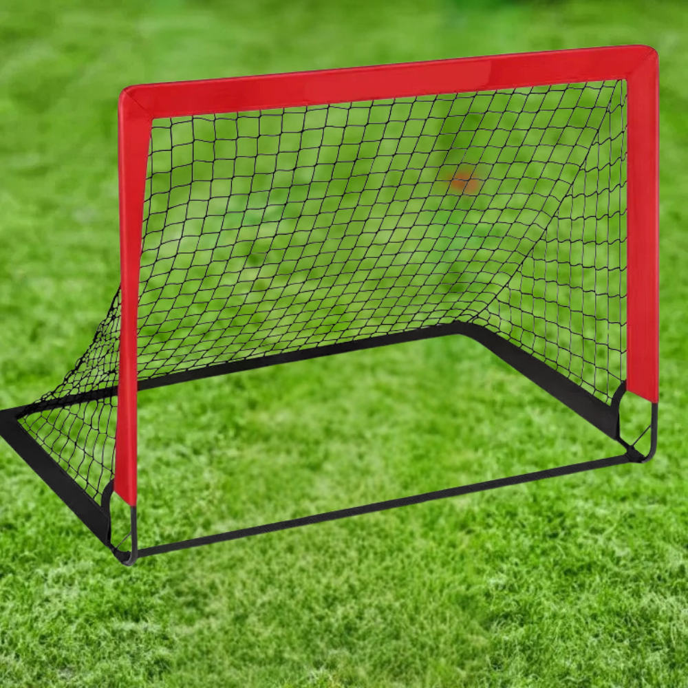 But de football portable avec filet pour l’entraînement et les jeux dans le jardin