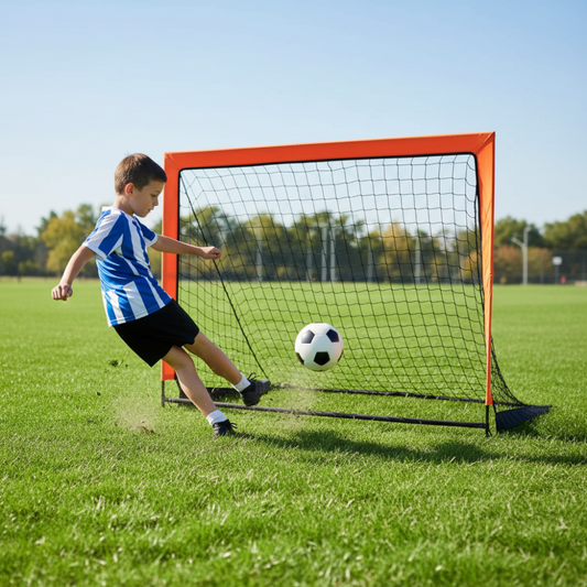 Porta da calcio portatile con rete per allenamenti e partite in giardino