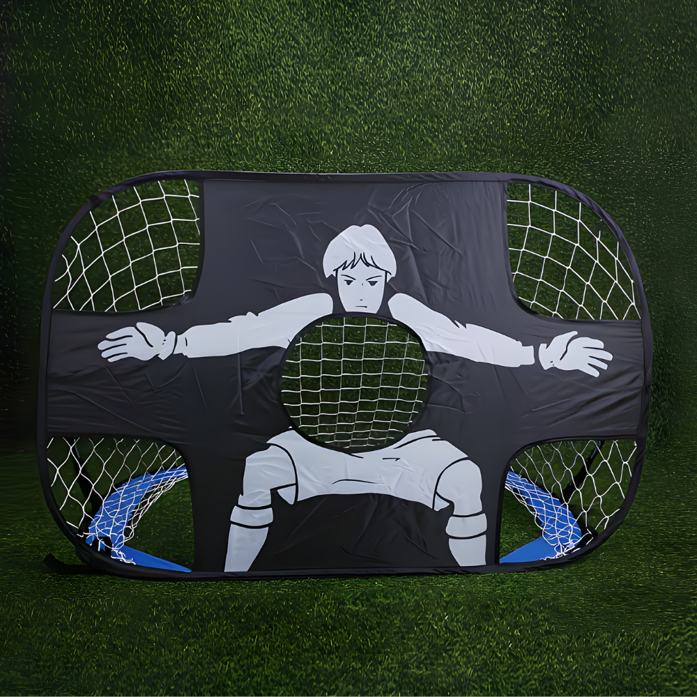 Portable Soccer Goal with Target Net for Folding Practice