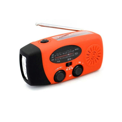 Portable Solar Hand Crank Emergency Radio with Weather Alerts