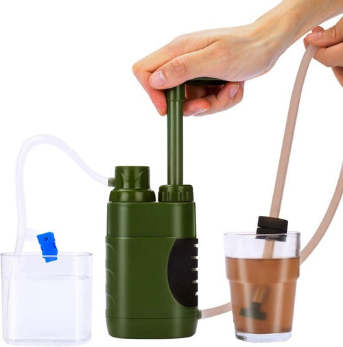 Portable Survival Water Filter for Camping and Emergency Use