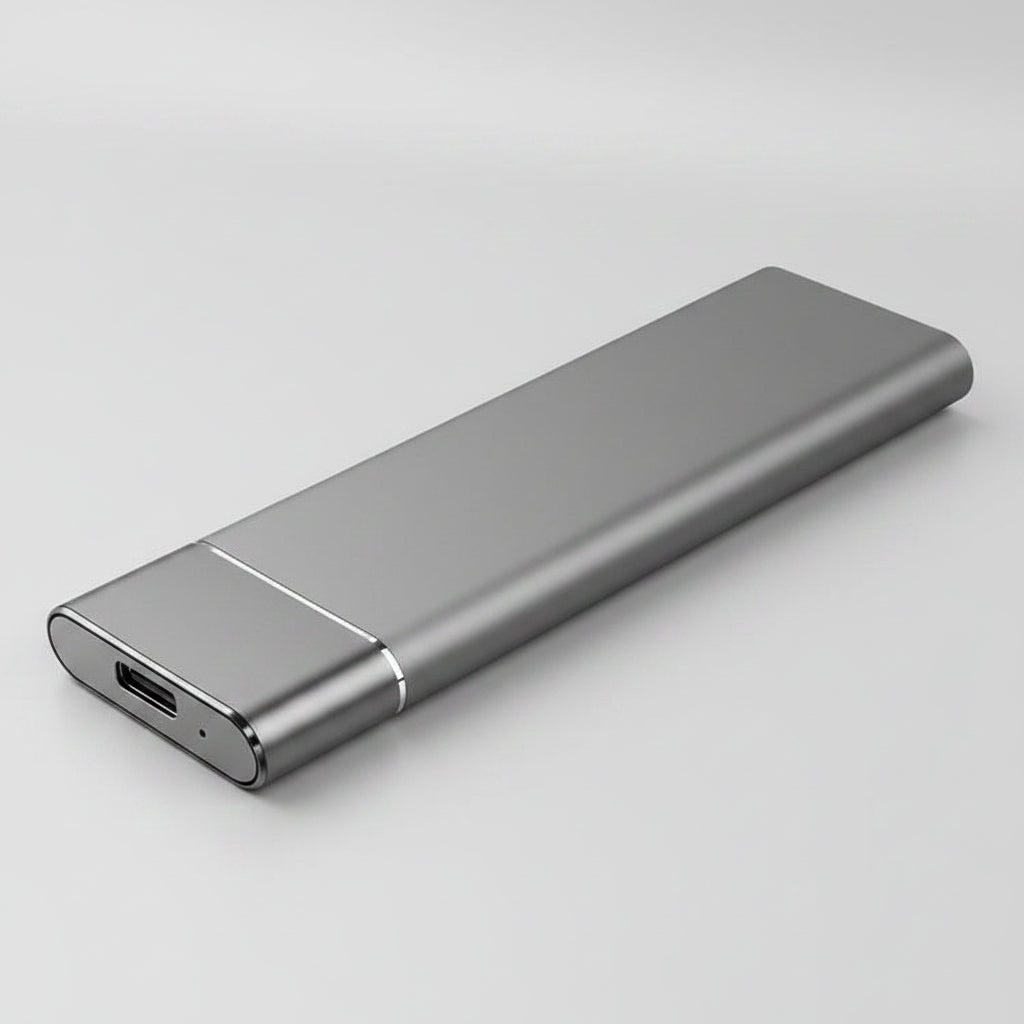 Draagbare externe SSD-opslagdrive met USB 3.0