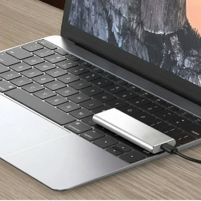 Tragbare externe USB-3.2-SSD für schnelle Dateispeicherung