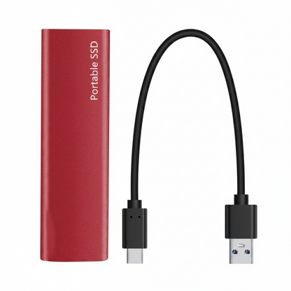 Tragbare externe USB-3.2-SSD für schnelle Dateispeicherung