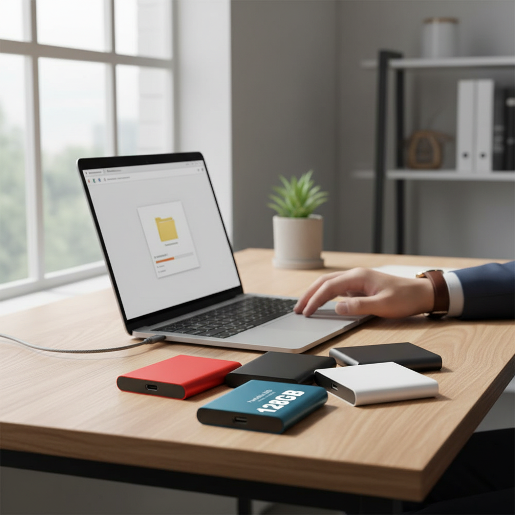 Portable USB External SSD Storage Drive