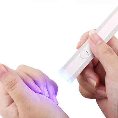 Portable UV Nail Lamp with 3W LED Beads, Rechargeable Battery and USB Power
