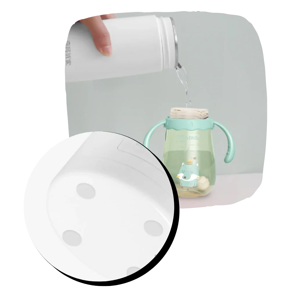 Portable Water Boiler 400ml Compact Travel Kettle with Temperature Control
