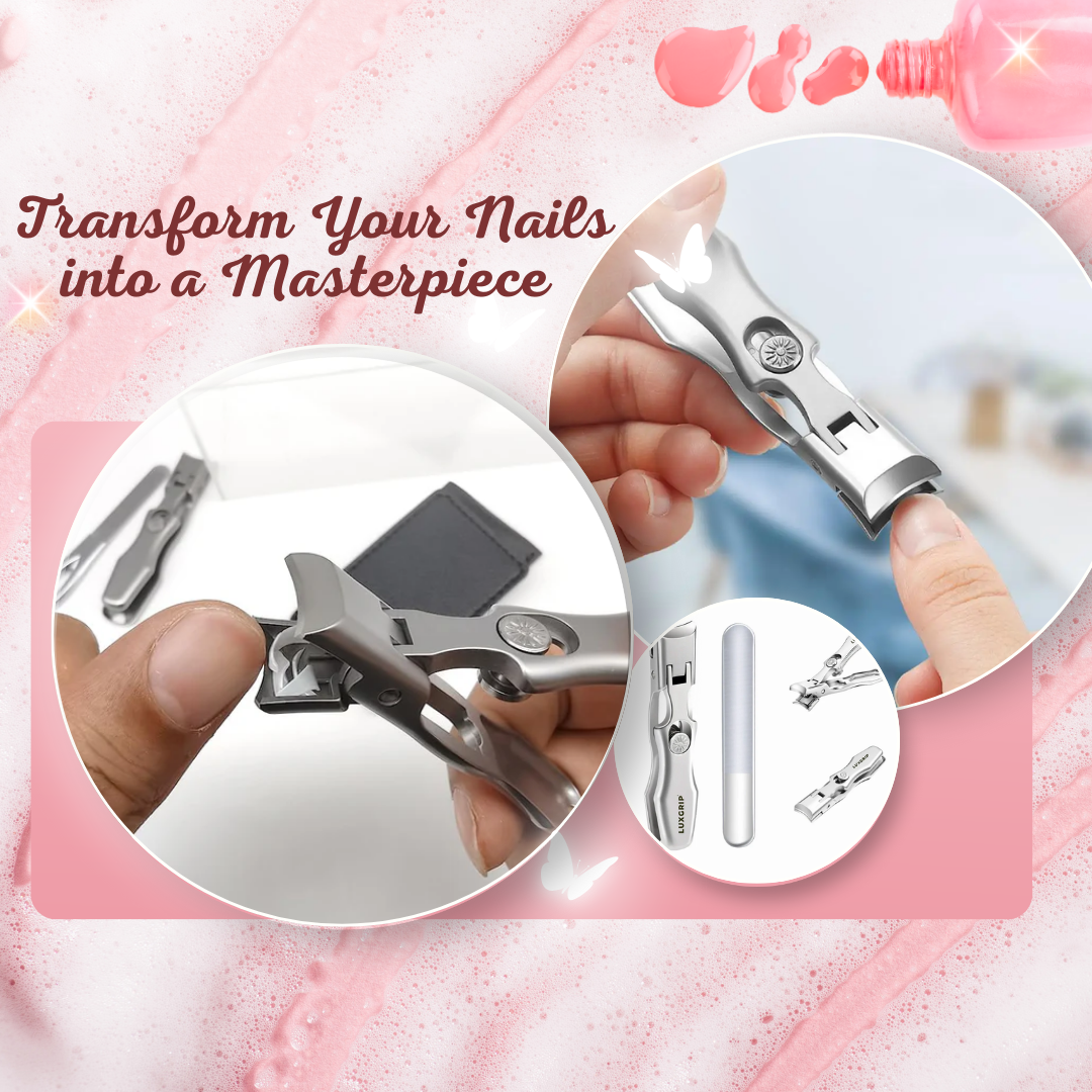 Precision Nail Clipper for Thick Nails with Wide Jaw and Ergonomic Grip