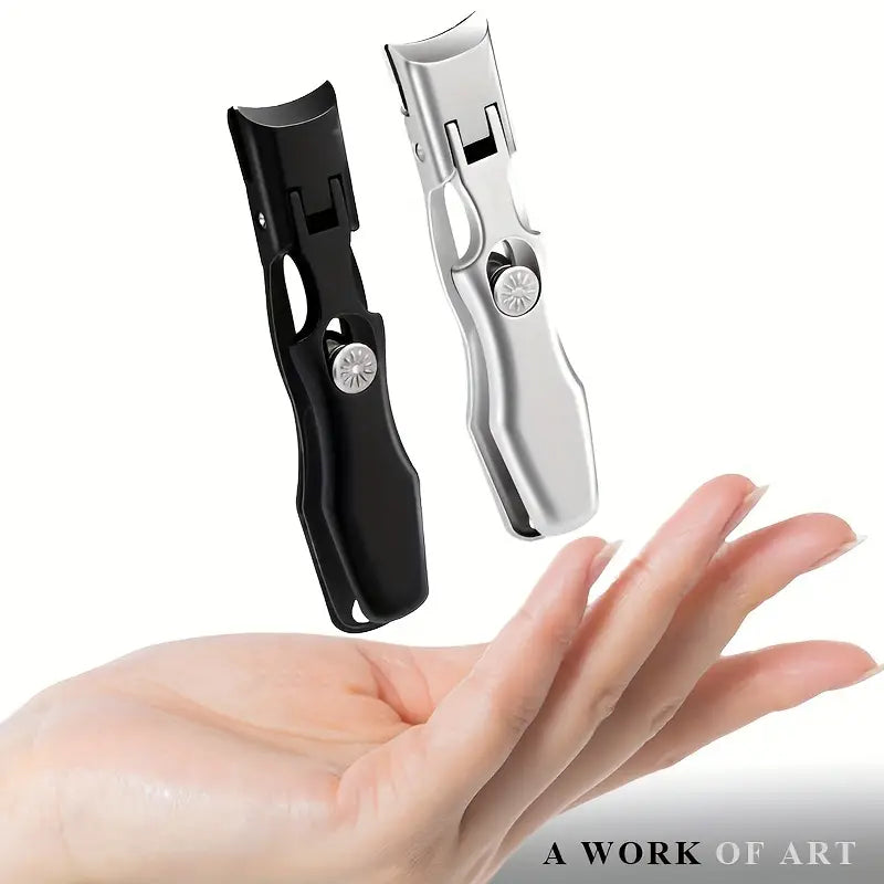 Precision Nail Clipper for Thick Nails with Wide Jaw and Ergonomic Grip