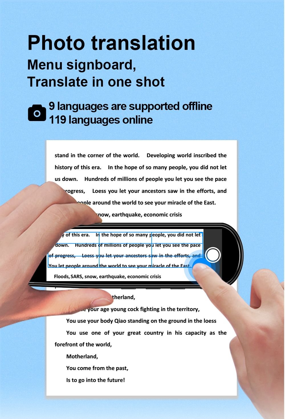 Precision Translation Pen 112 Languages Instant Scan and Speech Translator