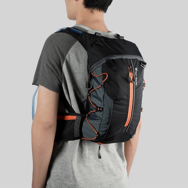 Premium Cycling Backpack with Hydration Storage and Helmet Holder