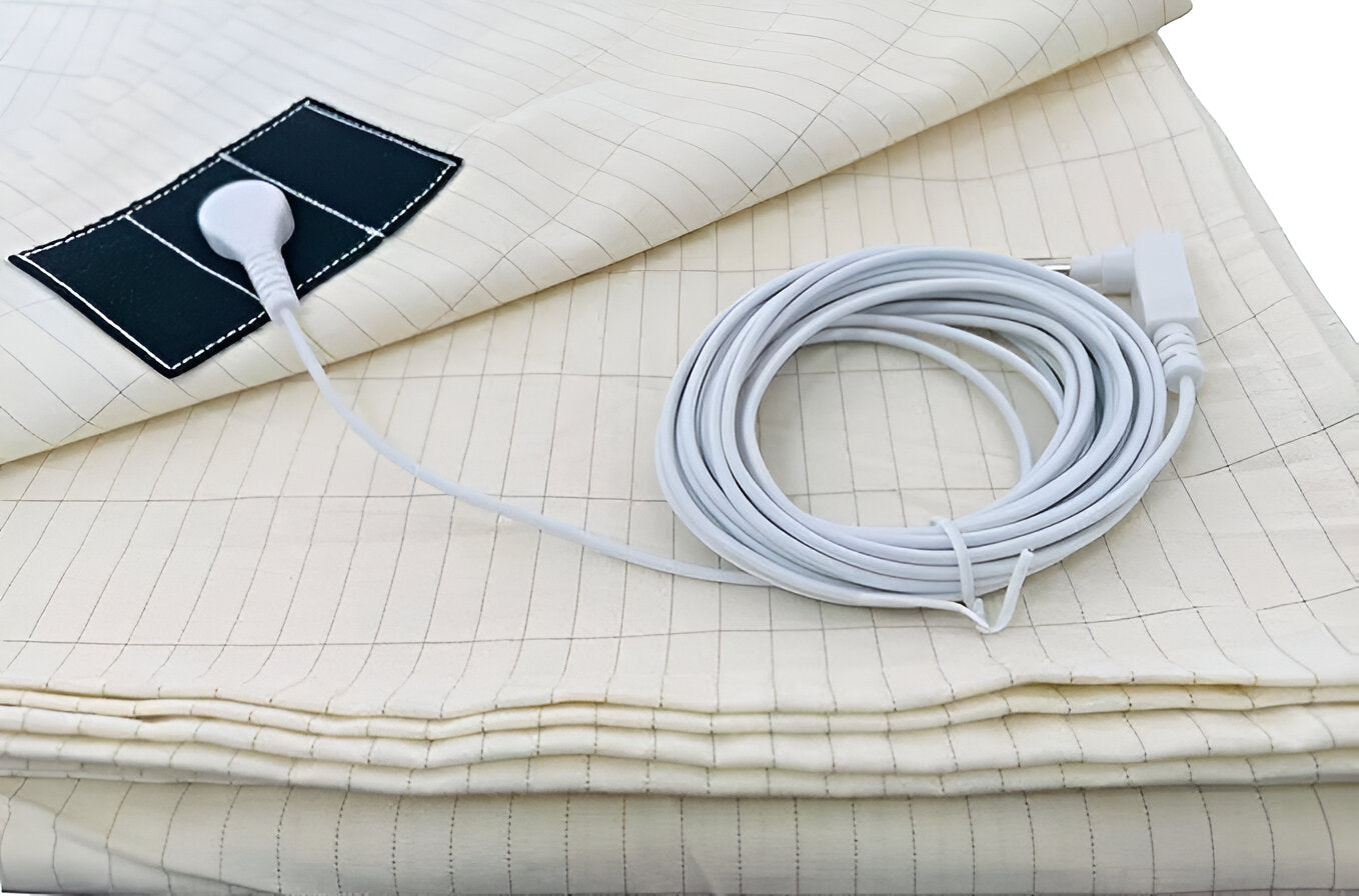 Premium Grounding Bed Sheet Conductive Cotton Fitted Earthing Sheet