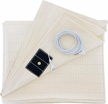 Premium Grounding Bed Sheet Conductive Cotton Fitted Earthing Sheet