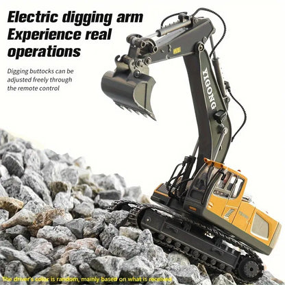 Premium Remote Control Excavator Realistic RC Digger Toy