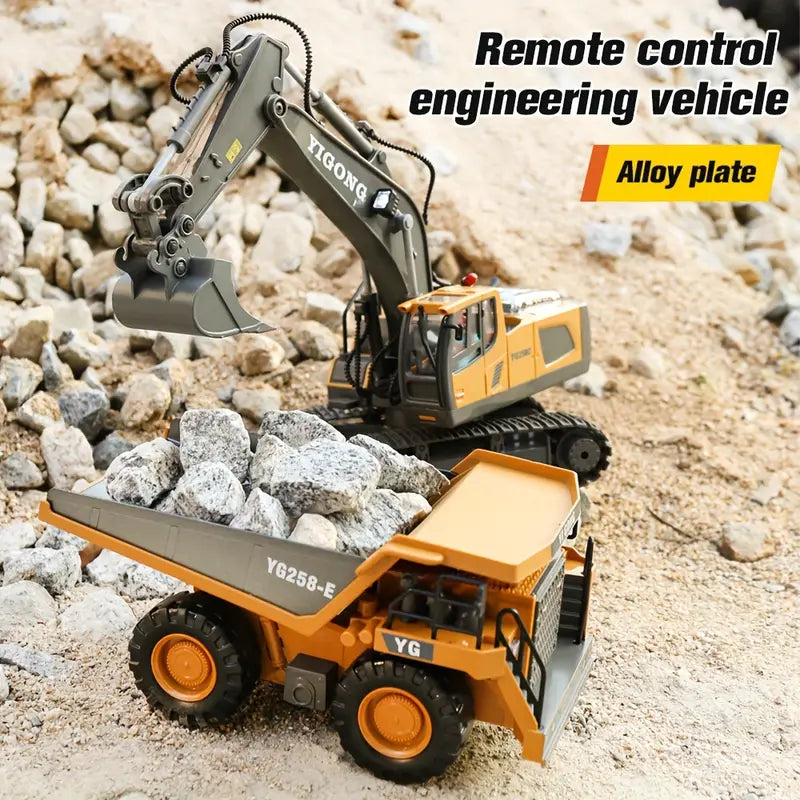 Premium Remote Control Excavator Realistic RC Digger Toy