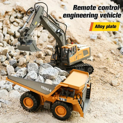 Premium Remote Control Excavator Realistic RC Digger Toy