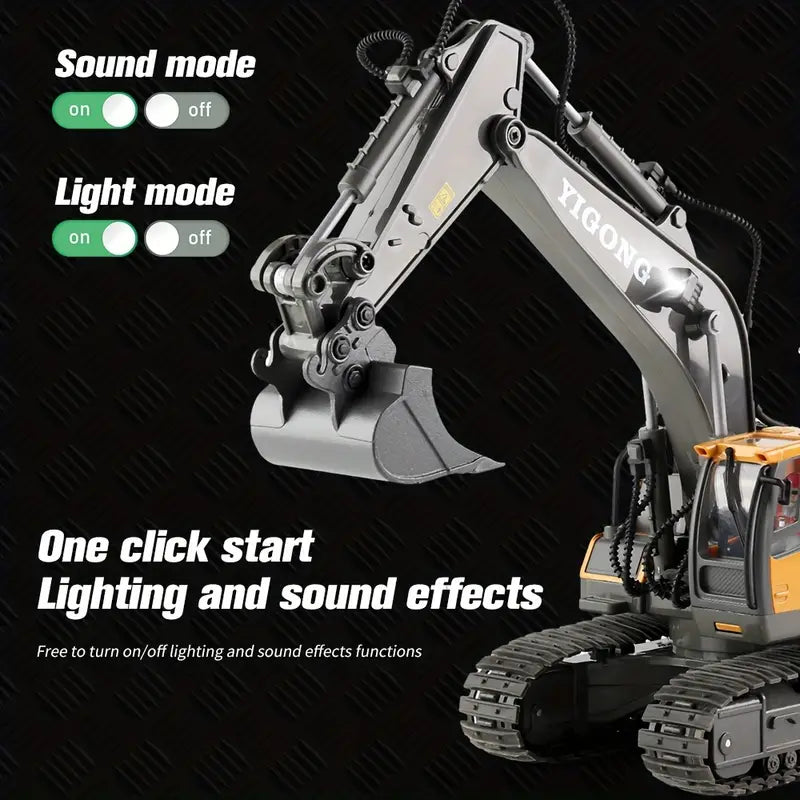 Premium Remote Control Excavator Realistic RC Digger Toy