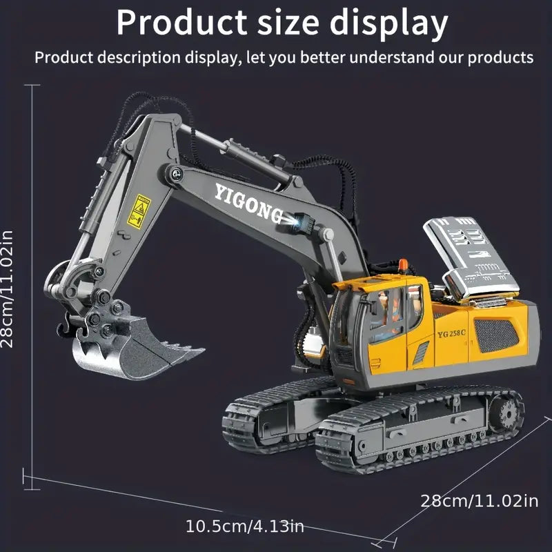 Premium Remote Control Excavator Realistic RC Digger Toy