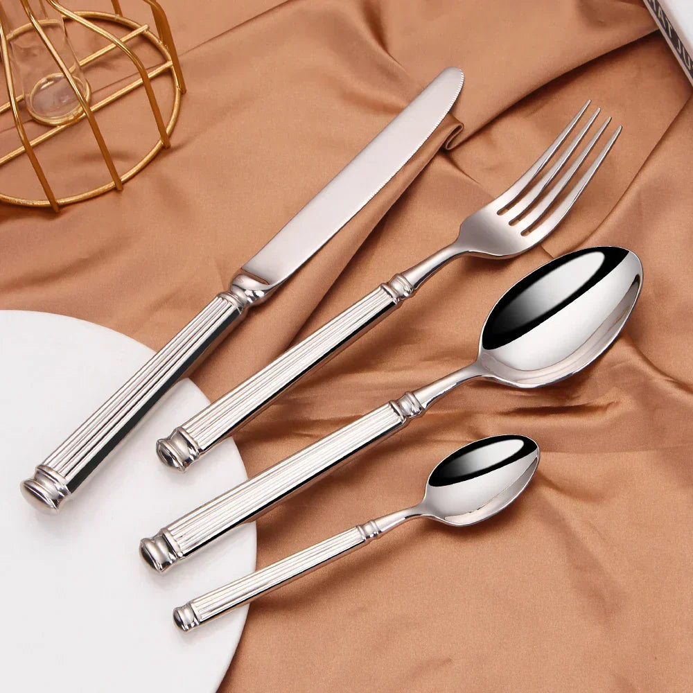 Premium Stainless Steel Cutlery Set Mirror Finish Dining Set