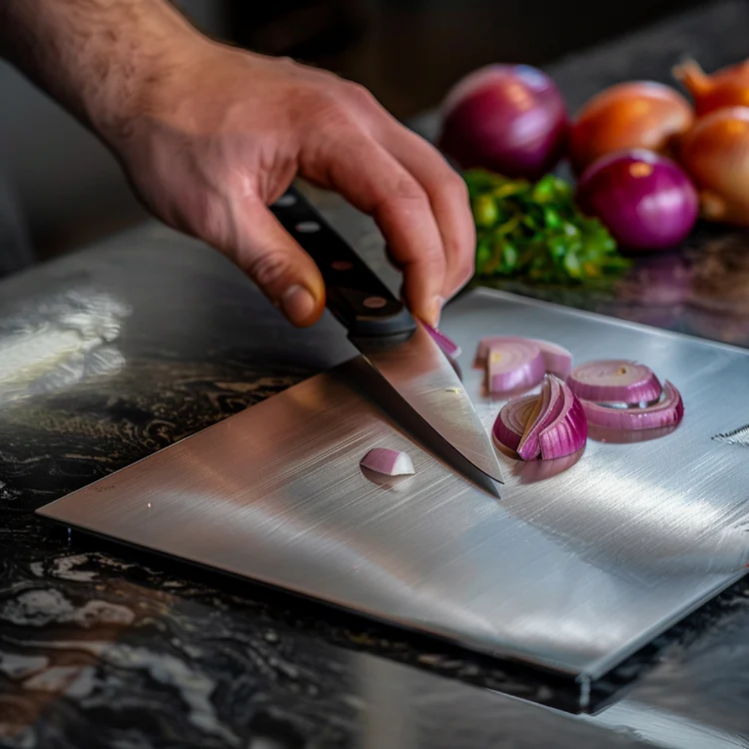 Premium Stainless Steel Cutting Board Durable Kitchen Surface