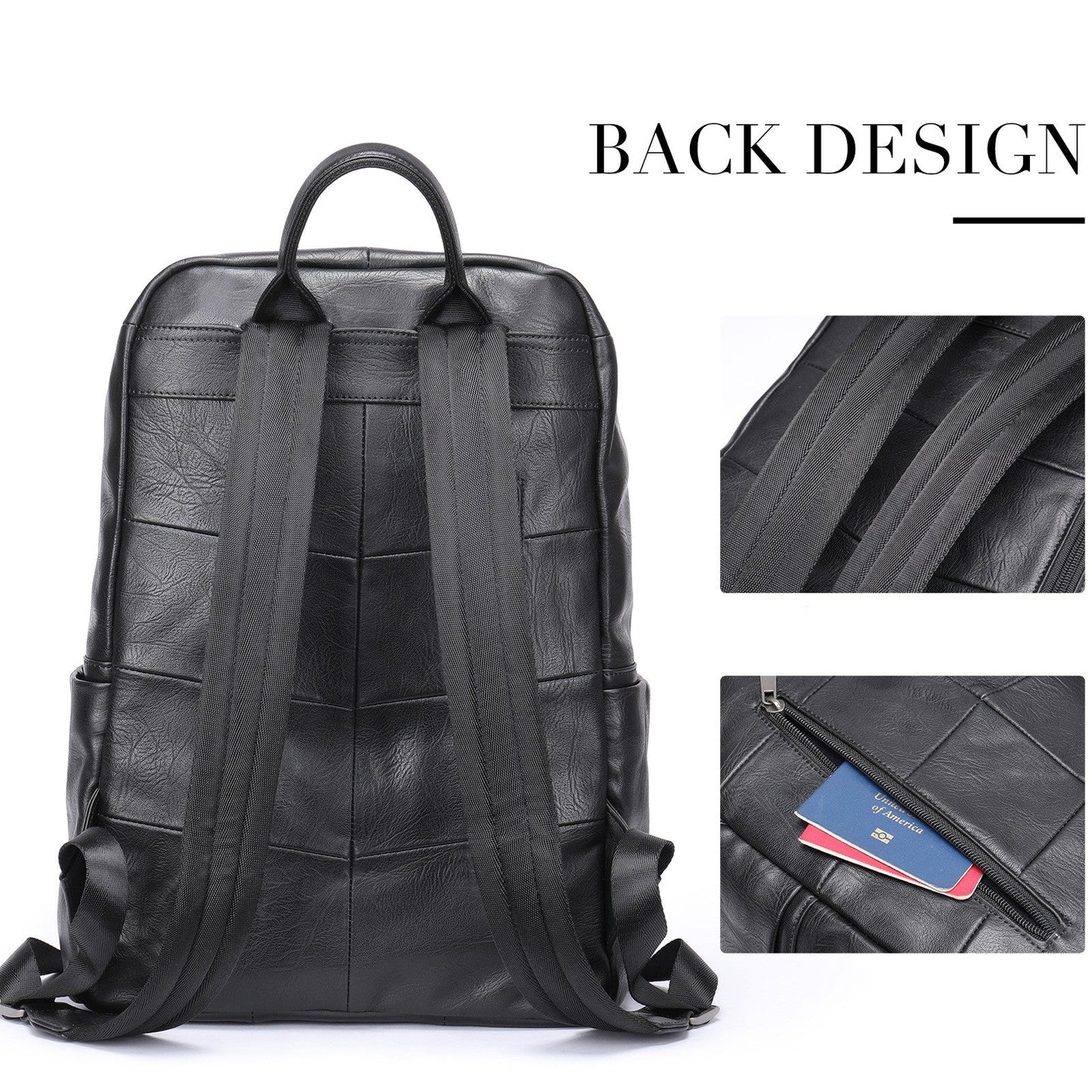 Prestige Voyager Leather Backpack Laptop Bag 15.6 Inch