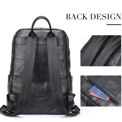 Prestige Voyager Leather Backpack Laptop Bag 15.6 Inch