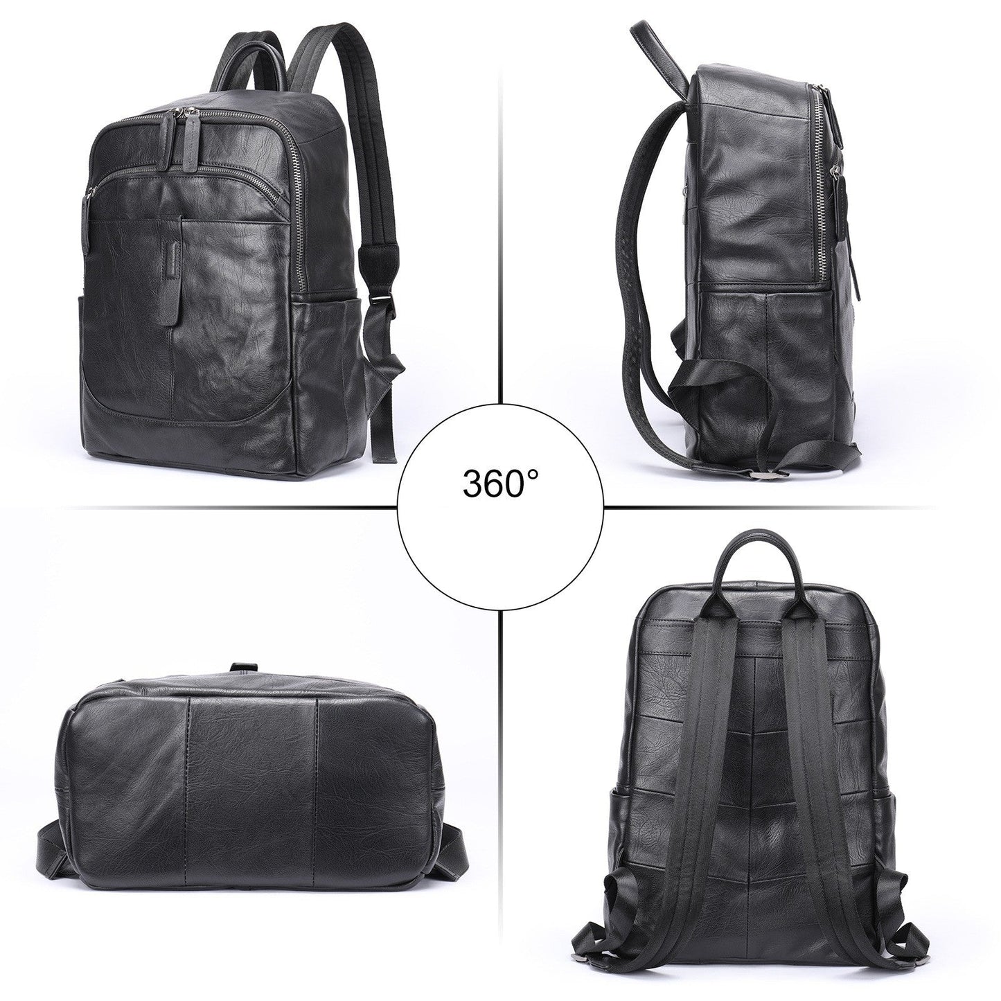 Prestige Voyager Leather Backpack Laptop Bag 15.6 Inch