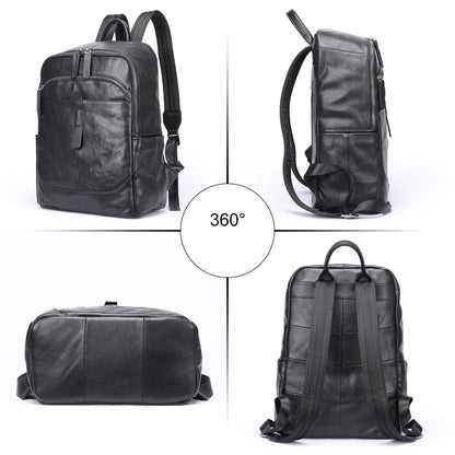 Prestige Voyager Leather Backpack Laptop Bag 15.6 Inch