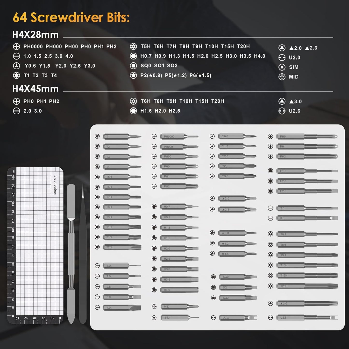 ProFix 68 in 1 Electric Precision Screwdriver Set for Electronics Repair