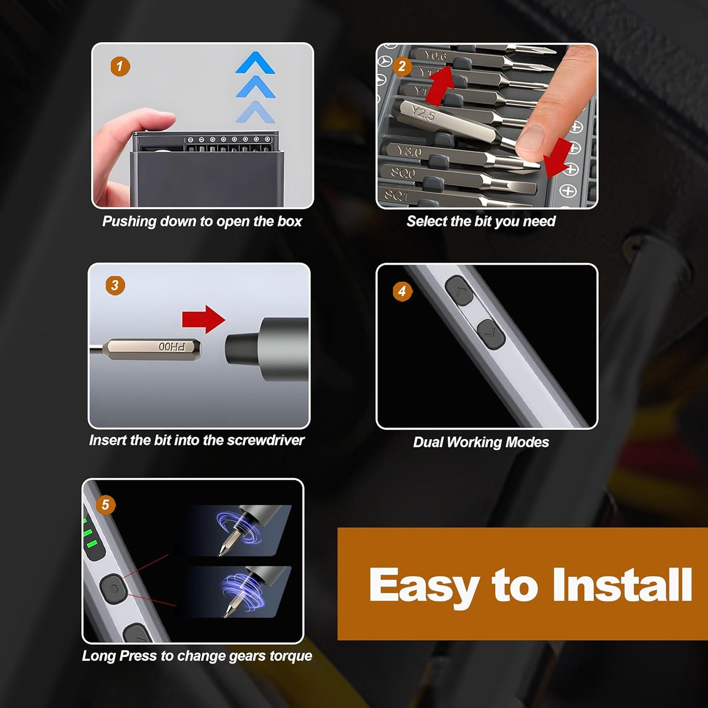 ProFix 68 in 1 Electric Precision Screwdriver Set for Electronics Repair