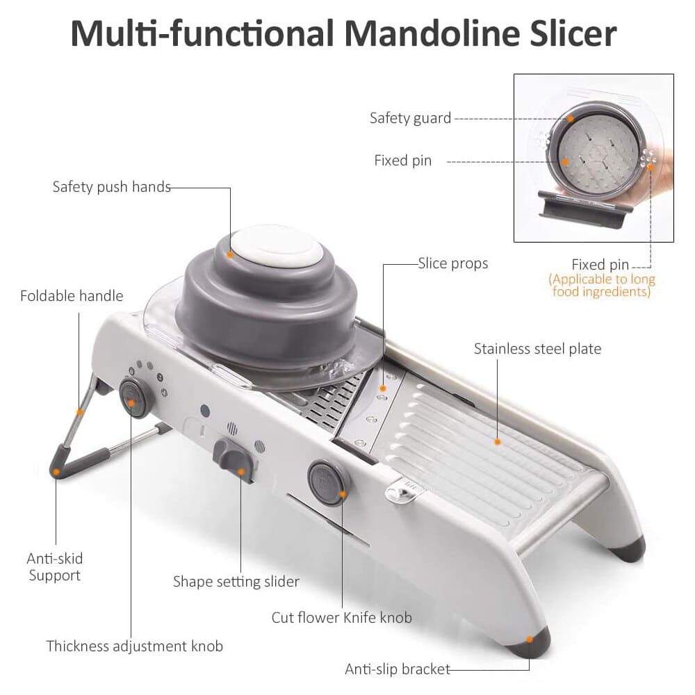 ProSlice Mandoline Vegetable Slicer with Precision Adjustable Blades